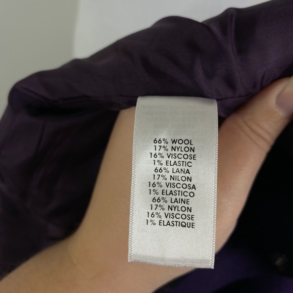 NEW Worth Sugar Plum Purple Felted Wool Jacket Sz. 0 - Picture 14 of 15